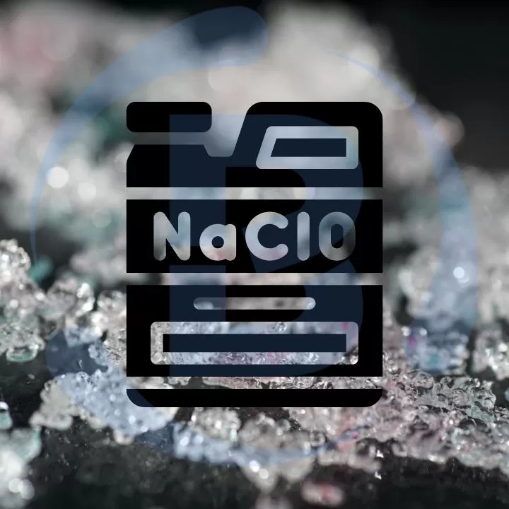 Hipoclorito de Sódio (NaClO) Sólido Cristalino