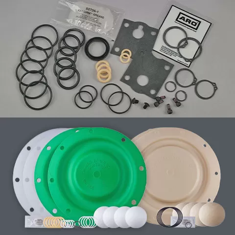 Kit de reparo com diafragmas e vedações ARO